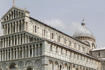 a group of people standing in front of a building