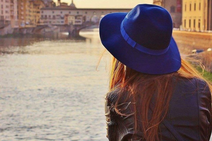 a person standing in front of a building