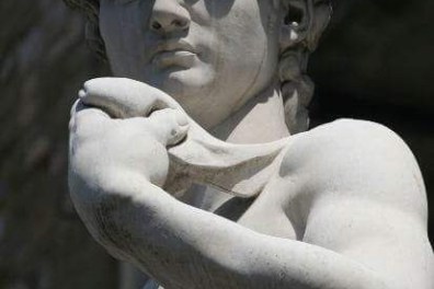 a sculpture of a man